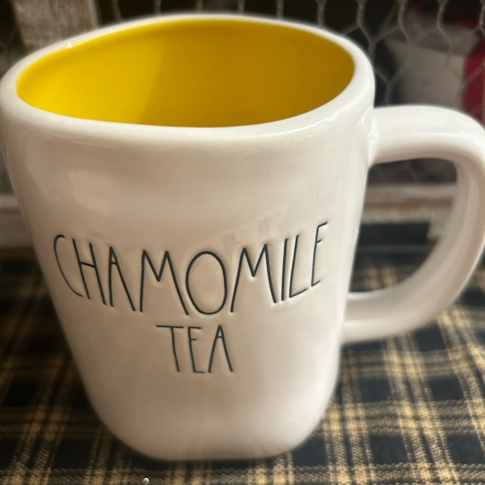 Rae Dunn chamomile tea mug